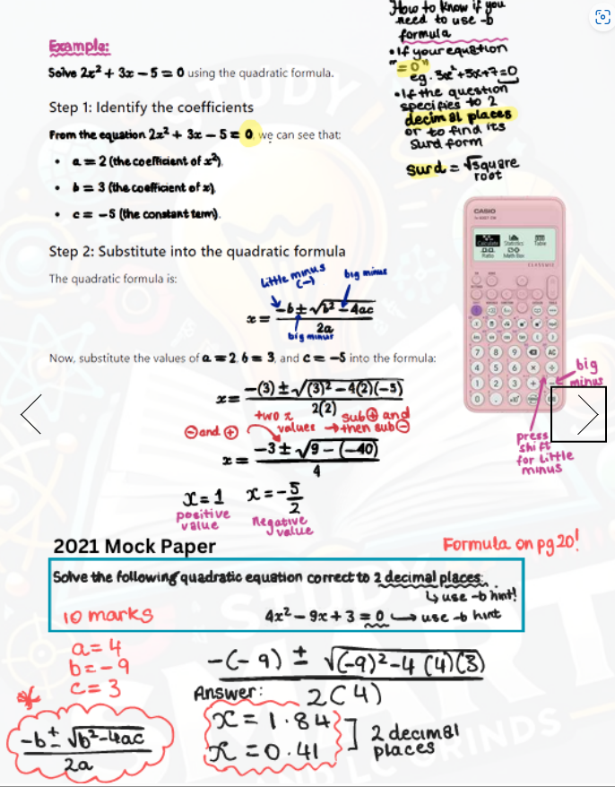 Physical Copy - Leaving Certificate Maths Ordinary Level Exam Focused Book