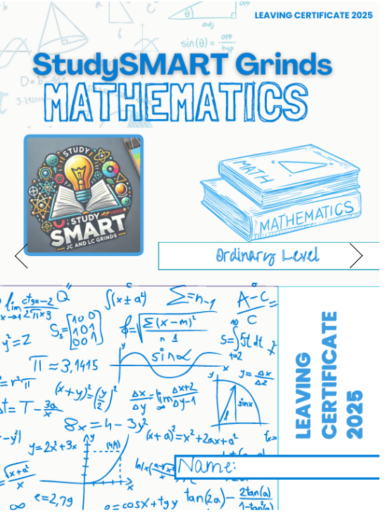 Physical Copy - Leaving Certificate Maths Ordinary Level Exam Focused Book